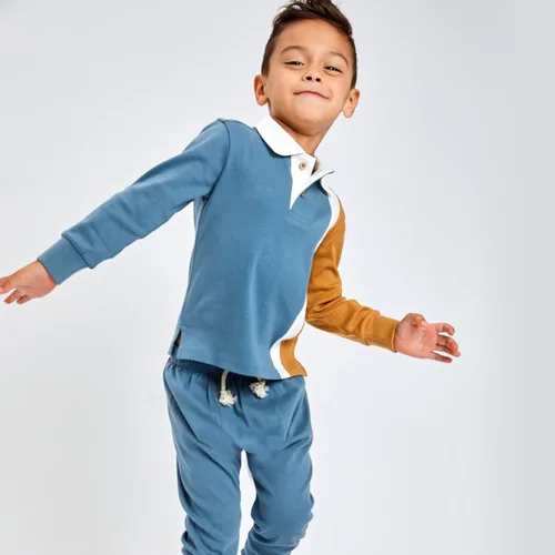 Vista 2 de HonestBaby Playwear Outfit Sets Tops and Bottoms 100% Organic Cotton for Baby and Toddler Boys, Unisex