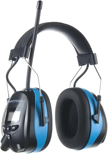 Vista 9 de Digital AM FM Radio Hearing Protection Earmuff for Adult, 30dB SNR for Mowing, Construction, Chainsaw, Snowblowing
