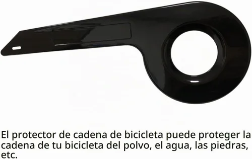 Vista 3 de Protector de cadena de bicicleta, protector de plato de piñones, protección de bielas de rueda de bicicleta, accesorios de ciclismo para bicicleta