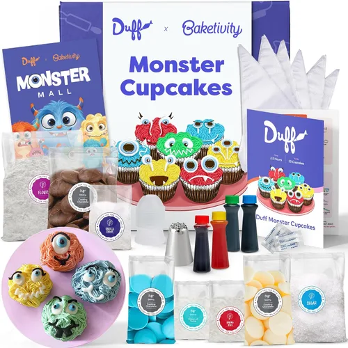 Vista 10 de Duff Goldman - Juego de hornear de bricolaje para niños por Baketivity - Hornea deliciosas galletas sándwich de S'mores con ingredientes previamente