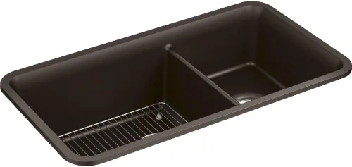 Vista 7 de Kohler K-8223-CM5 Cairn - Grifos para fregadero de cocina, color beige mate