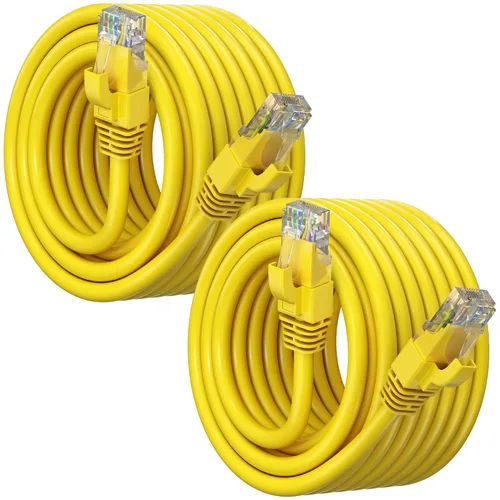 Vista 15 de Maximm Cable Ethernet Cat6, color negro (paquete de 2), cable UTP de 10 Gbps 550 MHz