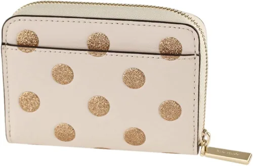 Vista 3 de Kate spade new york Wrap Party - Tarjetero pequeño con cremallera (pergaminodorado)