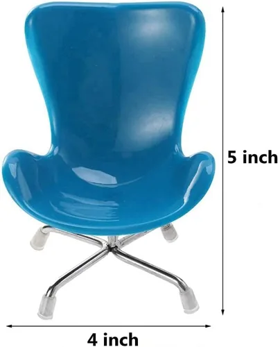 Vista 2 de Silla de erizo mini asiento giratorio de plástico, juguetes para animales pequeños, decoración de hábitat, accesorios de jaula, suministros