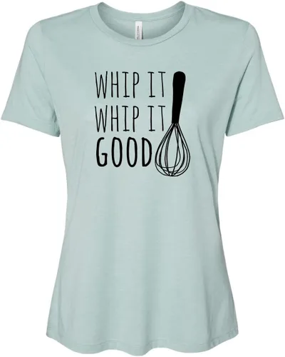 Vista 12 de Cute Women's Screen Printed Crew Neck Tee, Shirts With Sayings, Dusty Blue or Olive