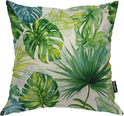 Vista 17 de Moslion Funda de almohada decorativa de arcoíris con diseño de espiral, 18 x 18 pulgadas, funda de cojín cuadrada de lino y algodón para el día