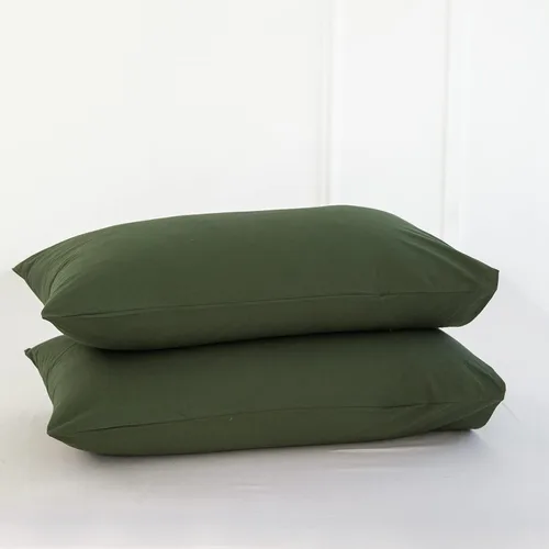 Vista 83 de MooMee Juego de 2 fundas de almohada de cuadros 100% algodón lavado con textura parecida al lino, transpirable, duradera, suave y cómoda