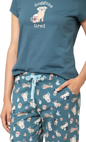 Vista 3 de PajamaGram PJs For Women Set - Women Pajamas, Short Sleeve, 100% Cotton