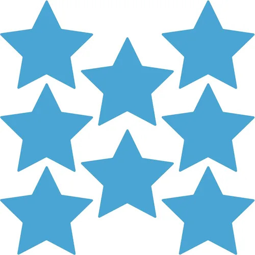 Vista 73 de LiteMark Calcomanías de vinilo mate extraíbles con diseño de estrella Blanco