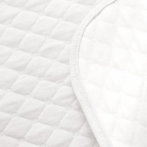 Vista 4 de Pleasant Boulevard Forro portátil impermeable para cambiador de bebé, lavable y reutilizable, hecho con TPU transpirable, 27 x 13 pulgadas Blanco