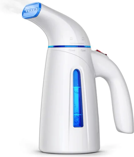 Vista 10 de OGHom Vaporizador para ropa, vaporizador de ropa portátil, vaporizador de mano para prendas, 240 ml, gran capacidad, 700W, plancha de vapor de viaje
