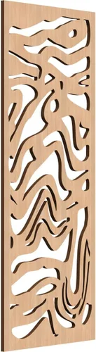 Vista 55 de 9 3/8"W x 24 3/8"H x 1/4"T Northfield Decorativos Paneles de Pared de Madera Calado, Abedul