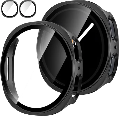 Vista 11 de Tensea [Paquete de 2]: Funda protectora de pantalla para Samsung Galaxy Watch FE 2024/5 2022/4 2021, accesorios de 1.57 pulgadas, cubierta