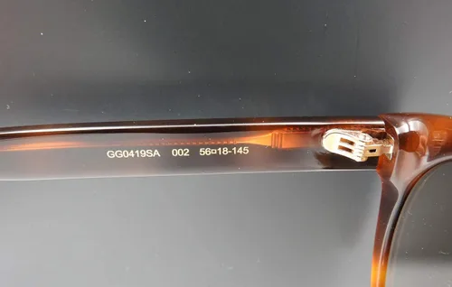 Vista 4 de Gucci GG 0419SA 002 Havana - Gafas de sol redondas de plástico lente marrón 56-18-145
