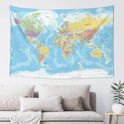 Vista 11 de MOUNDHONG Tapiz negro retro con mapa del mundo para colgar en la pared, tapiz de arte retro para pared, tapices de pared grandes para dormitorio