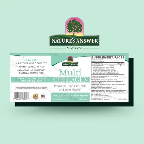 Vista 2 de Nature's Answer Multi colágeno, 90 cápsulas