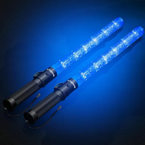 Vista 9 de E-riding Varita de Tráfico con Luz de Seguridad de 21 pulgadas Alta Visibilidad, Duradera, Portátil Varita de Control de Tráfico con 3 Modos