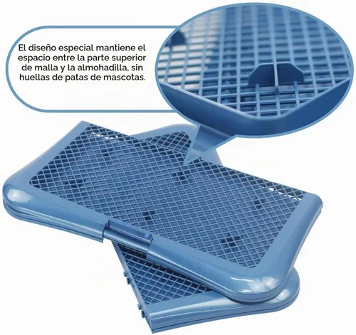 Vista 3 de petphabet Soporte de almohadilla de entrenamiento para perros, bandeja de entrenamiento de malla (L-24 x 24 pulgadas)
