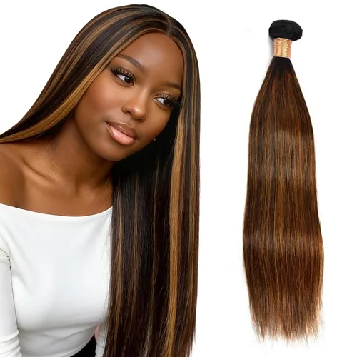 Vista 17 de P1B/99J - Paquetes de cabello humano ondulado de 12 pulgadas P1B/99J Negro Mezclado Con Borgoña BD