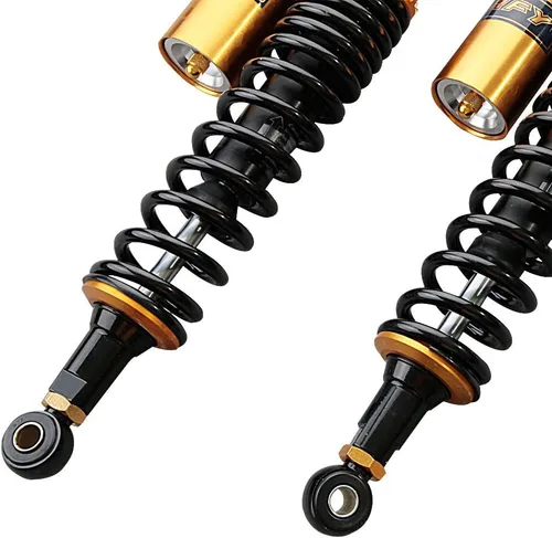 Vista 5 de Mallofusa Par de amortiguadores de aire traseros para motocicleta de 375 mm, 14.76 pulgadas, ajuste para Honda Yamaha Suzuki Kawasaki Dirt Bike ATV