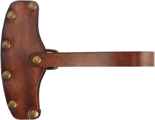 Vista 2 de TOURBON Funda para cabeza de hacha de hacha vintage Leaher Designed for Hatchets with a 3.5" Blade, Adjustable Buckle Strap, Reinforced Rivets