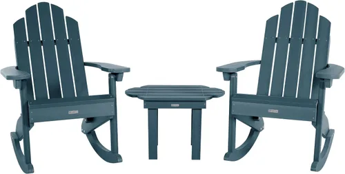 Vista 16 de Highwood Classic Westport 2 Adirondack - Mecedoras con mesa auxiliar, color negro