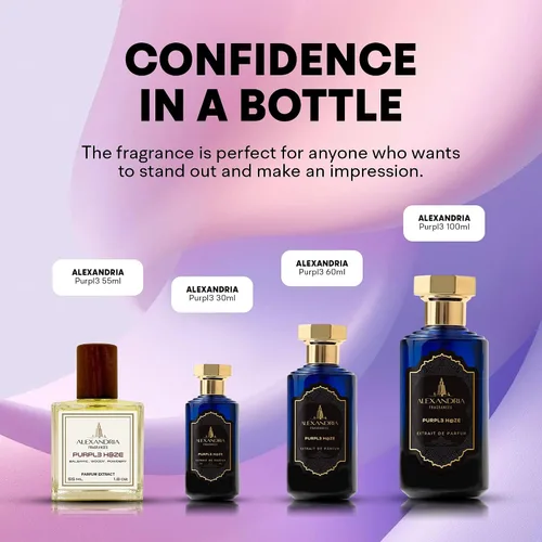 Vista 7 de Extracto de perfume Purpl3 H@ze 30ML por Alexandria FragrancesExtrait De Parfum, de larga duración, día o noche