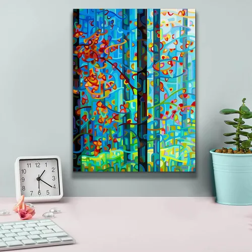 Vista 4 de Epic Graffiti 'The Deep' de Mandy Budan, arte de pared en lienzo, 12 x 16 pulgadas