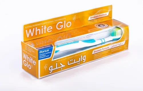 Vista 3 de White Glo Pasta dental blanqueadora Smokers Formula (3.4 fl oz)