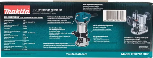Vista 8 de Rebajadora compacta Makita 1–1/4 hp