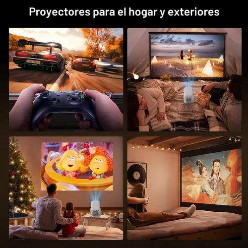Vista 13 de [Compatible con 4K con licencia de Netflix] Proyector inteligente nativo 1080P, FHD 800 ANSI