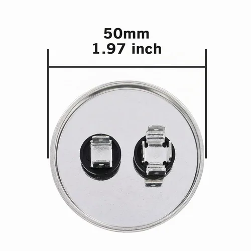 Vista 3 de VEXUNGA - Condensador de arranque 50uF 370VAC 440VAC 450VAC 50/60Hz CBB65 CBB65B, para aire acondicionado, arranque de motor de ventilador, bomba