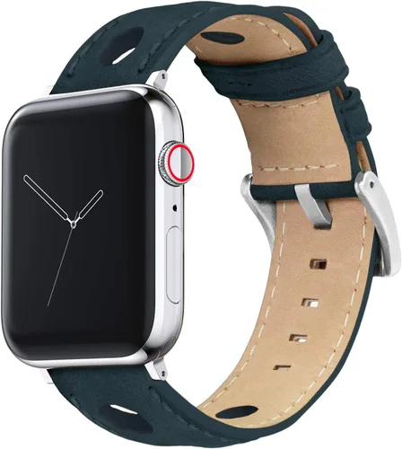 Vista 14 de BARTON WATCH BANDS - Correas de reloj de cuero Horween compatibles con los modelos de Apple Watch - 1, 2, 3, 4, 5, 6, 7, 8, 9, 10, SE, Ultra y Ultra