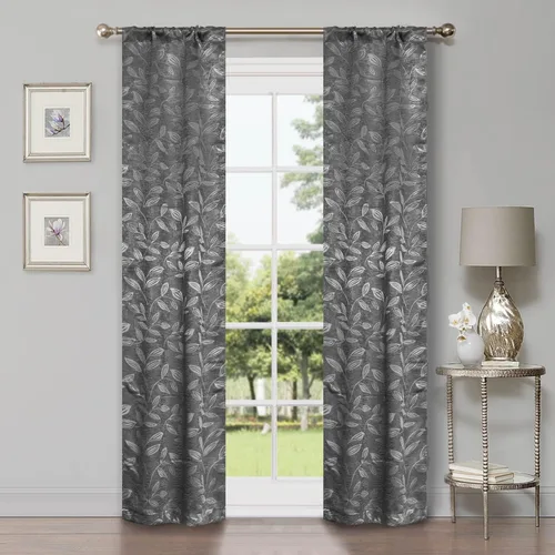 Vista 32 de BLUENILEMILLS BNM - Paneles de cortinas opacas para oscurecer la habitación con bolsillo para barra, cortinas perfectas para ventanas de cocina