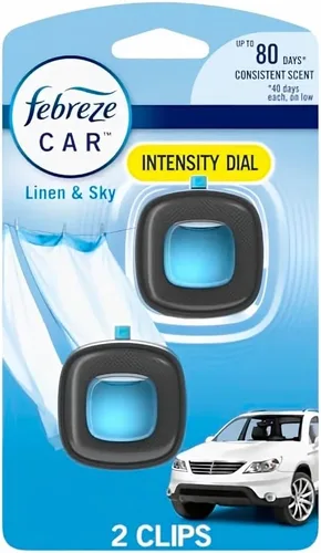 Vista 13 de Febreze AUTO - Clip de ventilación aromatizante para automóvil Ember, 0.07 onzas. Clip de ventilación para automóvil, paquete de 2 (EMBER)