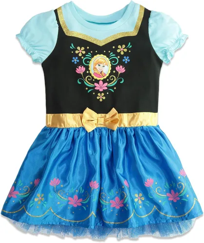 Vista 3 de Disney Vestido de piel de princesa Anna Elsa congelado de bebé a niño grande