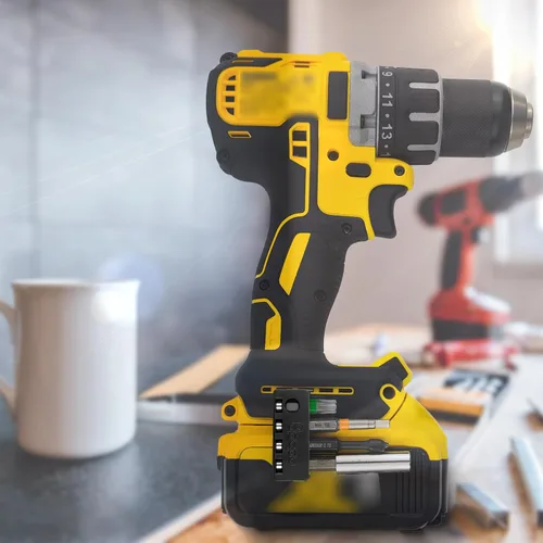 Vista 6 de Portabrocas Magnéticos Hexagonales de 1/4 de Pulgada Compatibles con Destornilladores de Impacto Inalámbricos Dewalt Wrox, Potente Organizador