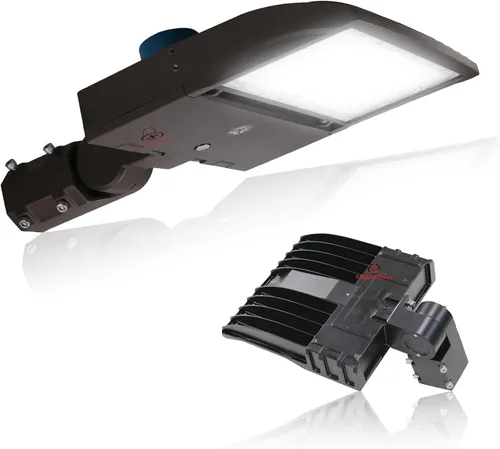 Vista 19 de RuggedGrade Vatiaje de luz LED NextGen IV de 100 W para estacionamiento Negro