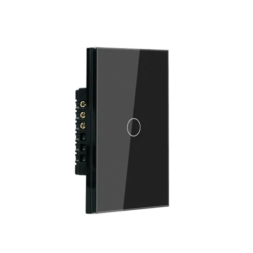 Vista 12 de Interruptor de luz inteligente necesita cable neutro, una sola banda, negro 1 botón 4.65 x 2.83 x 1.34 pulgadas, solo Wi-Fi de 2.4 GHz, funciona