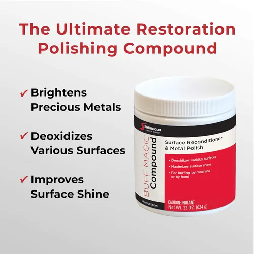Vista 6 de Shurhold Buff Magic Compound - Ultimate Restoration for Oxidation & Rust Buffing & Polishing Pads for Metal & Gelcoat