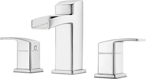 Vista 11 de Pfister Kenzo Llave para baño, sin plomo, de 4 pulgadas, centrada., LG42-DF0K cepillado níquel