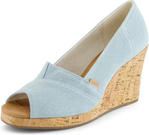 Vista 10 de TOMS - Sandalias clásicas de cuña alpargata para mujer