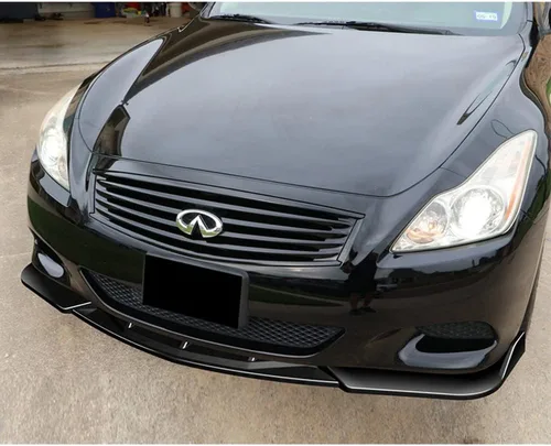 Vista 5 de Q1-TECH, borde de parachoques delantero compatible con Infiniti G37 Coupe/2DR 2008 - 2013, alerón de parachoques delantero, kit de cuerpo