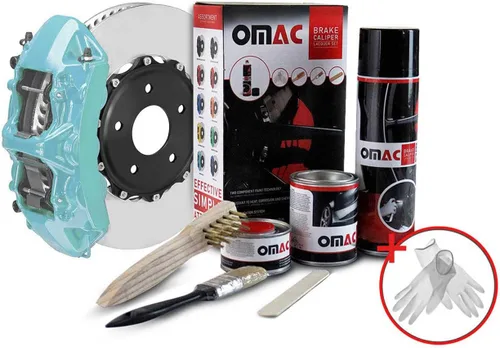 Vista 11 de Kit de pintura para pinza de freno de alta temperatura OMAC, revestimiento resistente al calor, sistema de pintura a base de epoxi, naranja Arizona