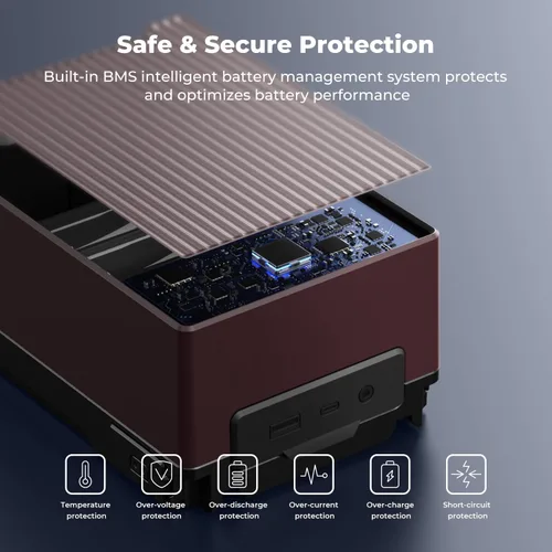 Vista 6 de K&F CONCEPT Batería V Mount, Batería V-Mount de 99Wh 6700mAh con carga rápida USB-C PD de 100W, con Dual D-TAP/A/USB-C/DC/Pantalla TFT/Luz
