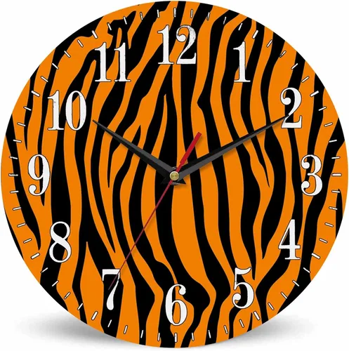 Vista 15 de Mxocom Reloj de pared de cocodrilo verde de dibujos animados con dientes, lindo estilo divertido de 10 pulgadas, silencioso, sin tictac, funciona