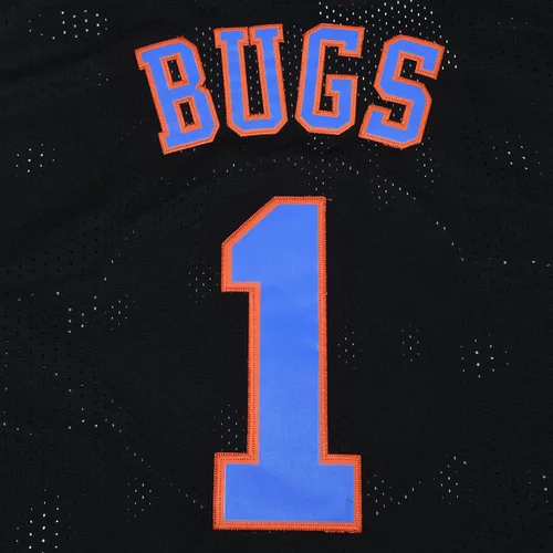 Vista 6 de TUEIKGU #1 Bugs Space Movie - Camiseta de baloncesto para hombres, ropa de hip hop de los años 90 para fiesta, traje negro, talla M, Paquete negro