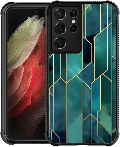 Vista 54 de Funda compatible con Samsung Galaxy S21, diseño de elefantes africanos, diseño increíble a prueba de golpes, antiarañazos, carcasa trasera