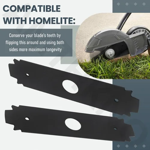 Vista 4 de AMTHKNO AC04215 - Cuchilla reversible de acero endurecido resistente, para repuesto Ryobi de 8 pulgadas, compatible con los modelos de bordes
