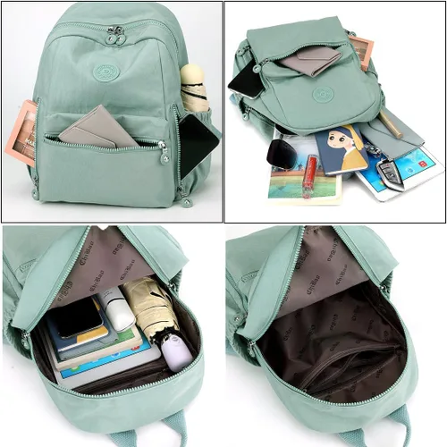 Vista 5 de Collsants Mochila para mujer, mini mochila pequeña, bolso casual para mujer, Negro -, Mochilas Daypack